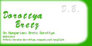 dorottya bretz business card